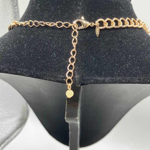 NRO Gold-Tone Multicolored Glass Squared Necklace! - Picture 8 of 10